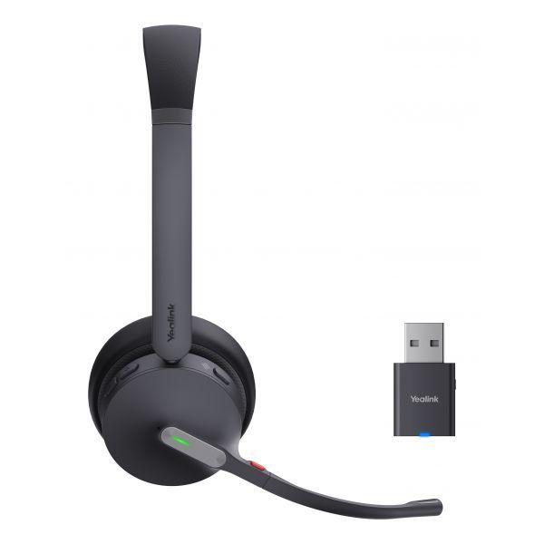 Headset YEALINK WH64 Hybrid Dual UC (Binaural - DECT, Bluetooth 5.2 - Supra-aural - Preto), miniatura 2
