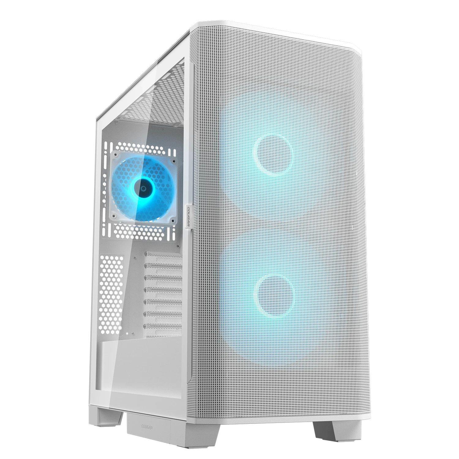Caixa PC COUGAR Airface FLO RGB CGR-5YA6W-RGB (Midi Tower - 190 mm - 390 mm - Branco)