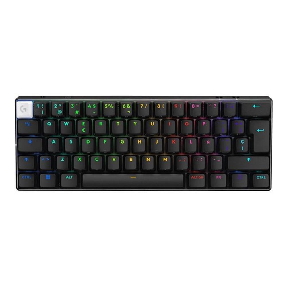 Teclado LOGITECH G PRO X 60 LIGHTSPEED (Espanhol - Logitech GX Brown - 60% - Preto)