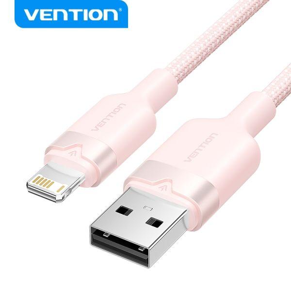 Cabo USB-A para Lightning VENTION LANPF (1 m - Rosa)