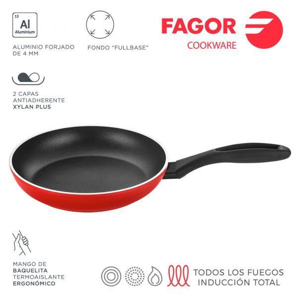 Frigideira FAGOR Maxima (Alumínio forjado - 20 cm - Vermelha) — miniatura 2