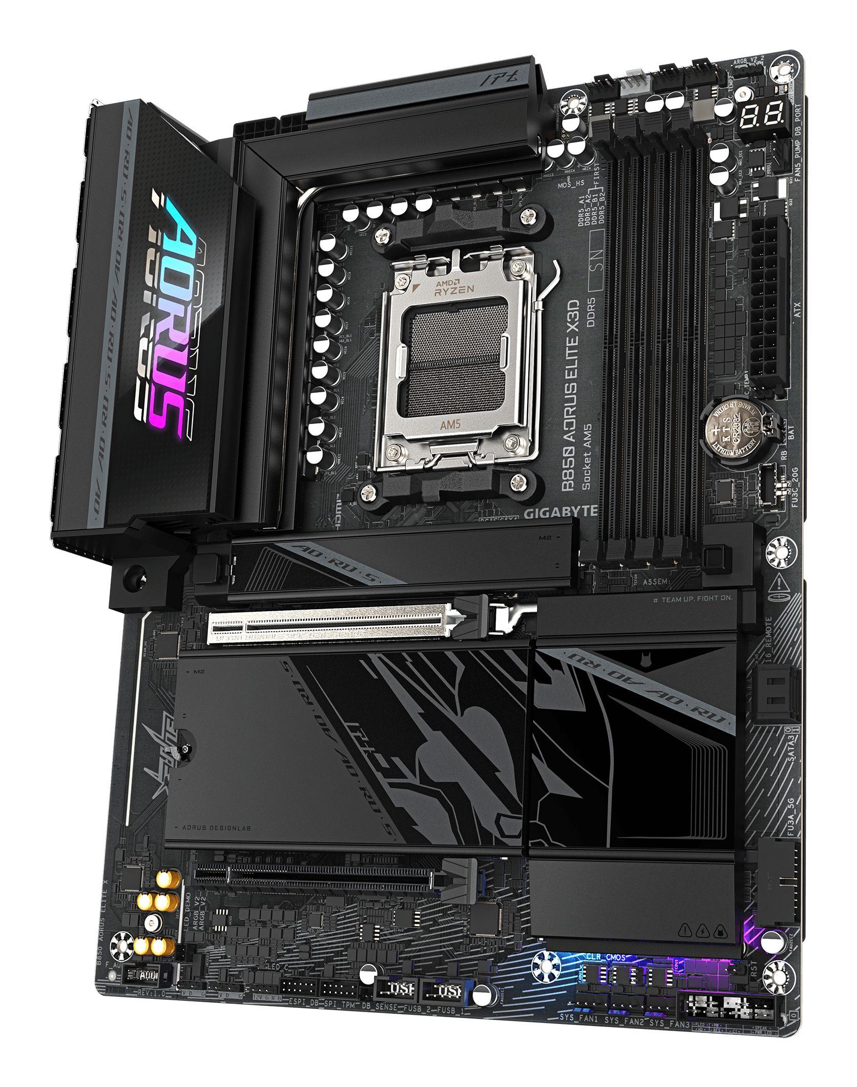 Motherboard GIGABYTE B850 AORUS ELITE X3D (AM5 - ATX - Duplo canal - Preto), miniatura 4