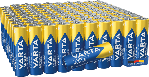 Pilhas Alcalinas VARTA Longlife Power LR06 (AA - 100 unidades) — imagem 1