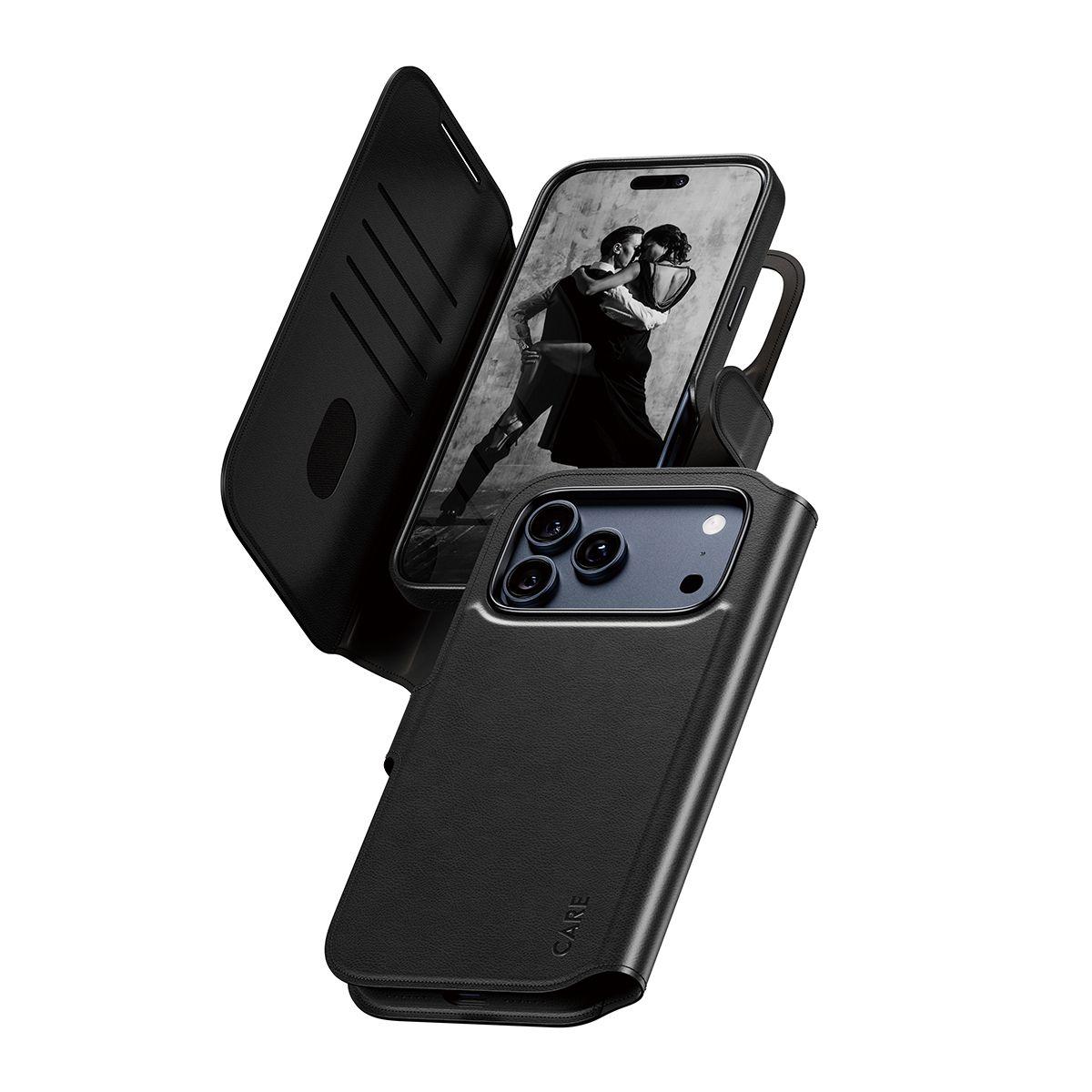 Capa Carteira PANZERGLASS CARE Feature Case Tango 2in1 Wallet MagSafe iPhone 17 Pro Max (Apple - Policarbonato - Preto)
