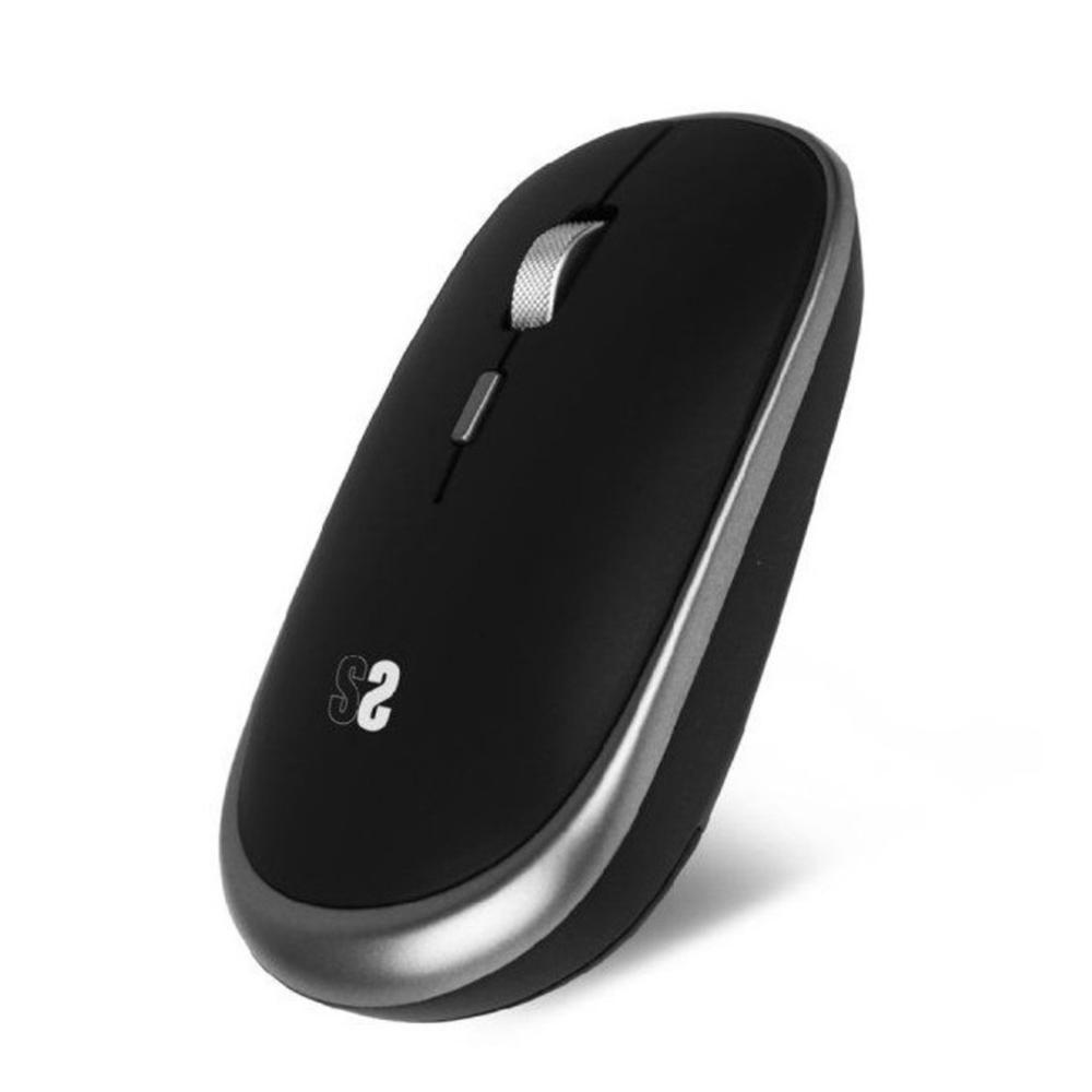 Rato SUBBLIM Mini SUBMO-RFM0002 (Ambidestro - 800/1200/1600 DPI - Rato óptico sem fios - Preto e Cinzento)