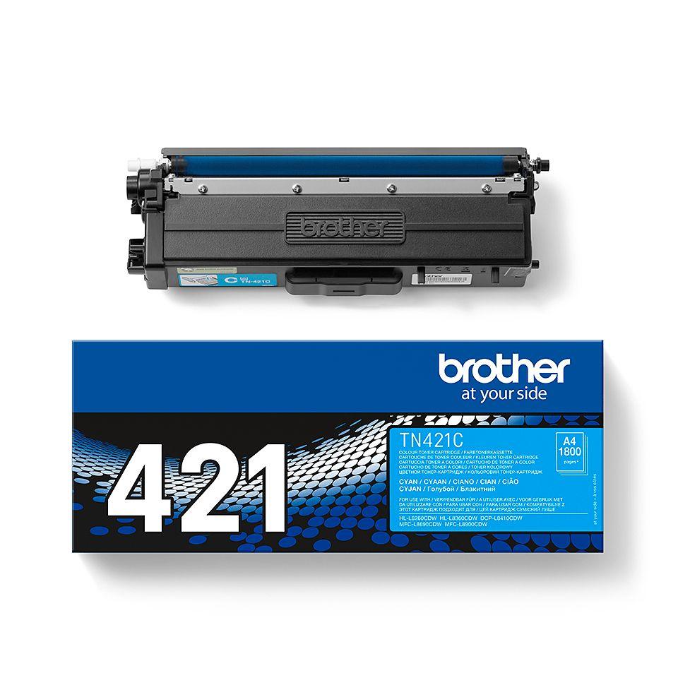 Toner BROTHER TN-421C (1800 páginas - Ciano), miniatura 2