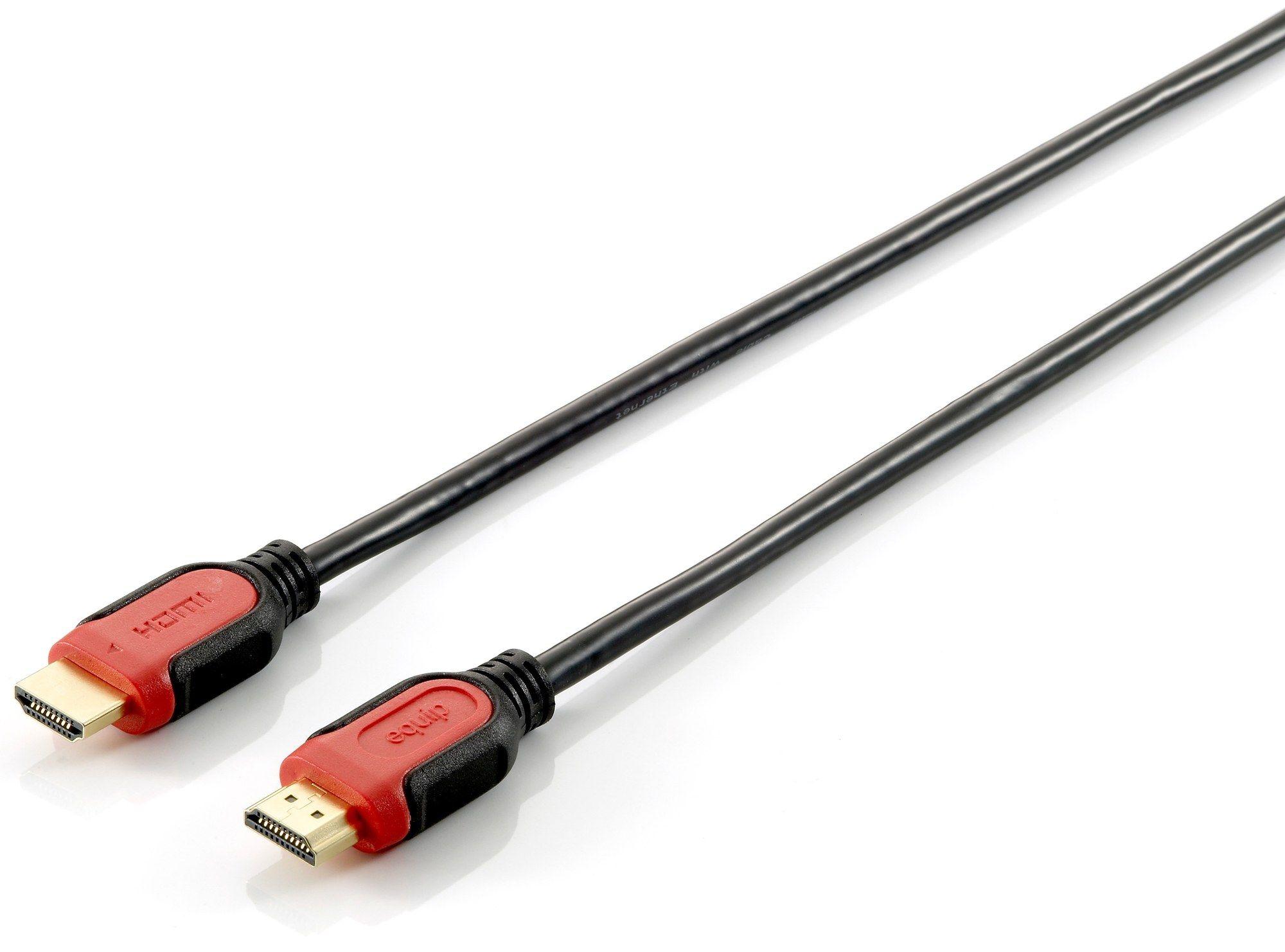 Cabo HDMI 2.0 EQUIP 119342 (2 m - HDMI Type A - Preto/Vermelho)