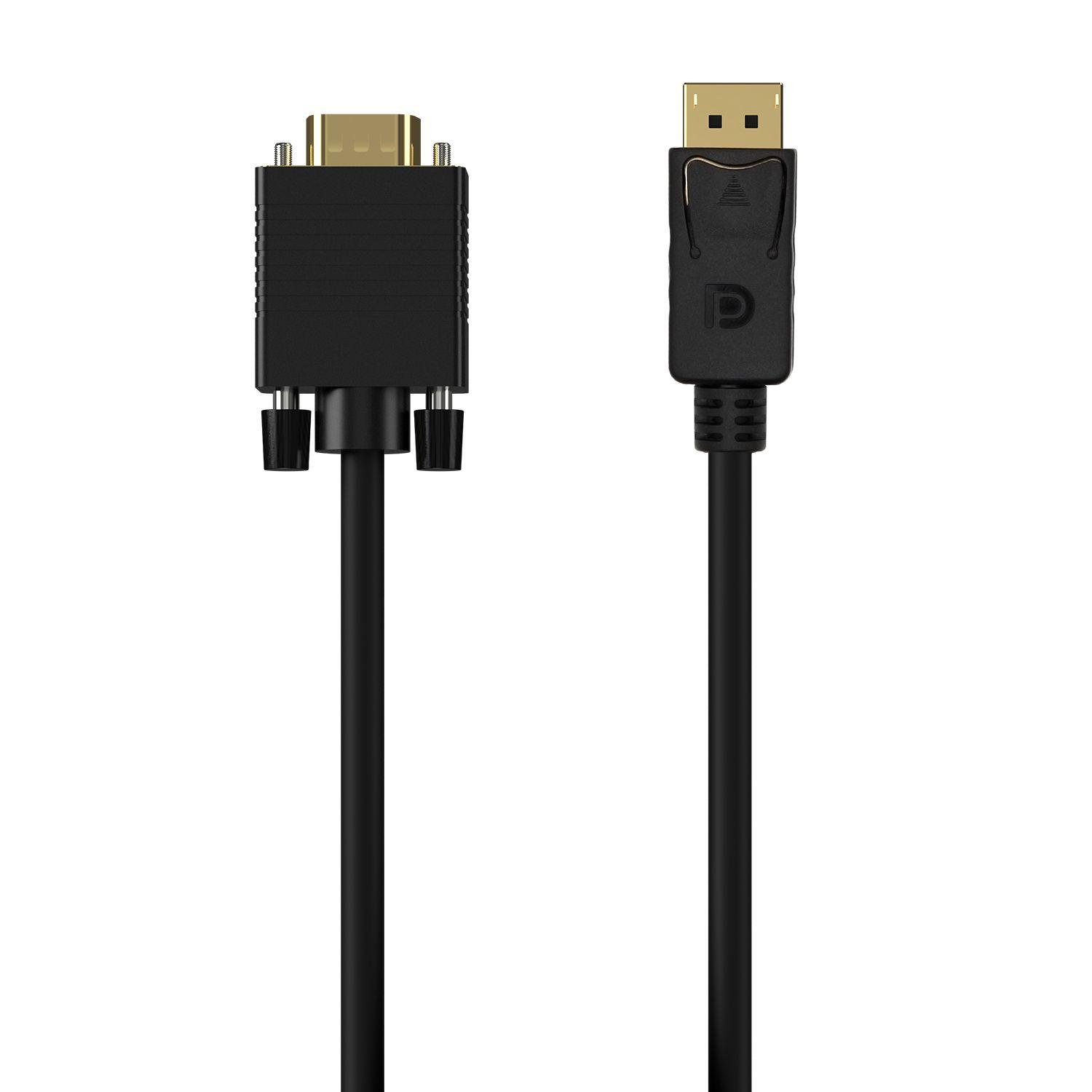 Cabo Conversor DisplayPort para VGA AISENS A125-0552 (1 m - Preto)