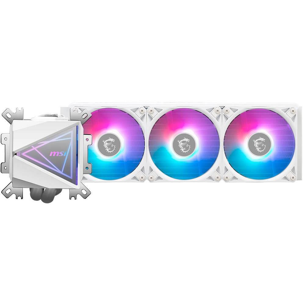 Sistema de Refrigeração Líquida AIO MSI MAG CoreLiquid I360 (120 mm - 3 ventoinhas - Multi - Branco), miniatura 2