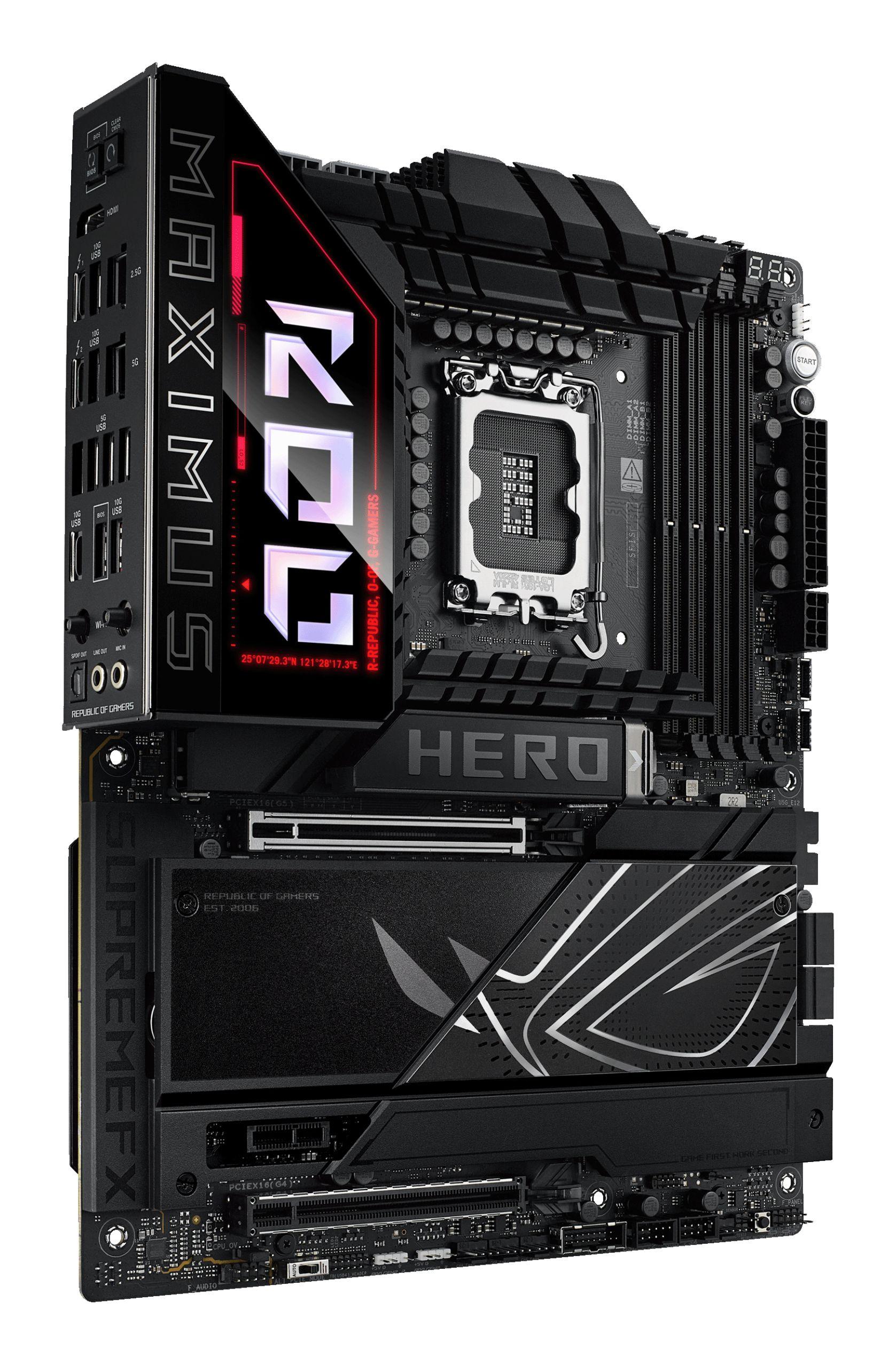 Motherboard ASUS ROG MAXIMUS Z890 HERO (LGA 1851 (Socket V1) - Intel Core Ultra Series 2 - ATX - Preto), miniatura 6