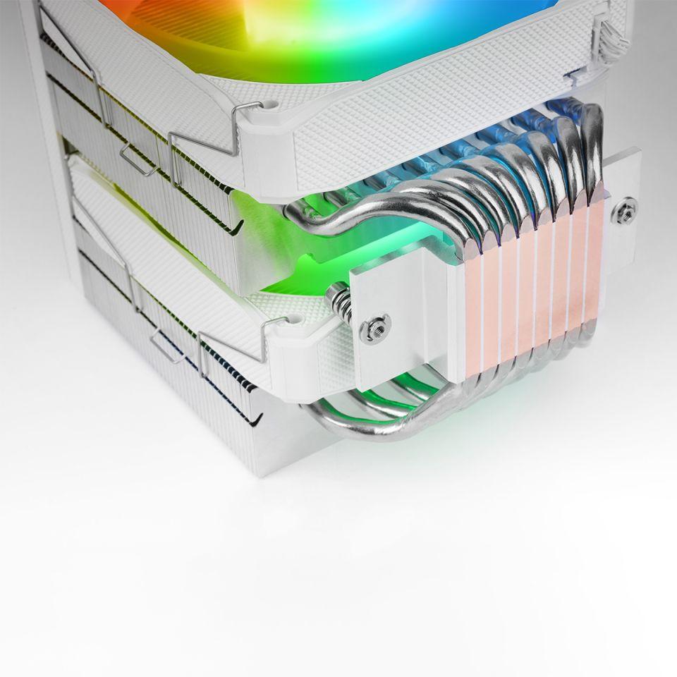 Cooler CPU MARS GAMING MCPU-LCDPRO-120 (120 mm - 2300 RPM - Multi - Branco) — miniatura 5