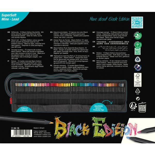 Lápis de Cor FABER-CASTELL Black Edition (Crianças - Multicor) — miniatura 3