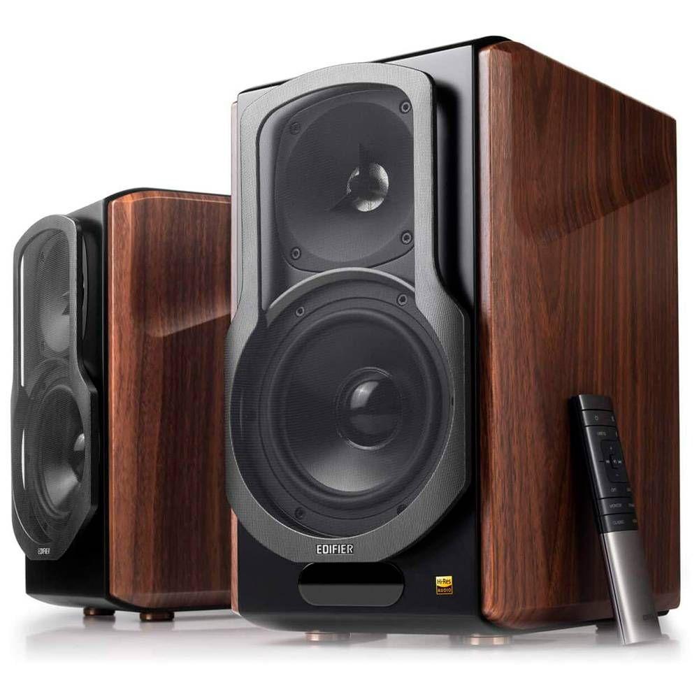 Colunas Hi-Fi EDIFIER S2000MKIII (Com fios e sem fios - 130 W - 2.0 canais - Preto e Madeira), miniatura 2