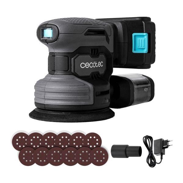 Lixadora Rotorbital CECOTEC PerfectSurface 2120 Rotate (21 V - Nexus - Preto e Cinzento)