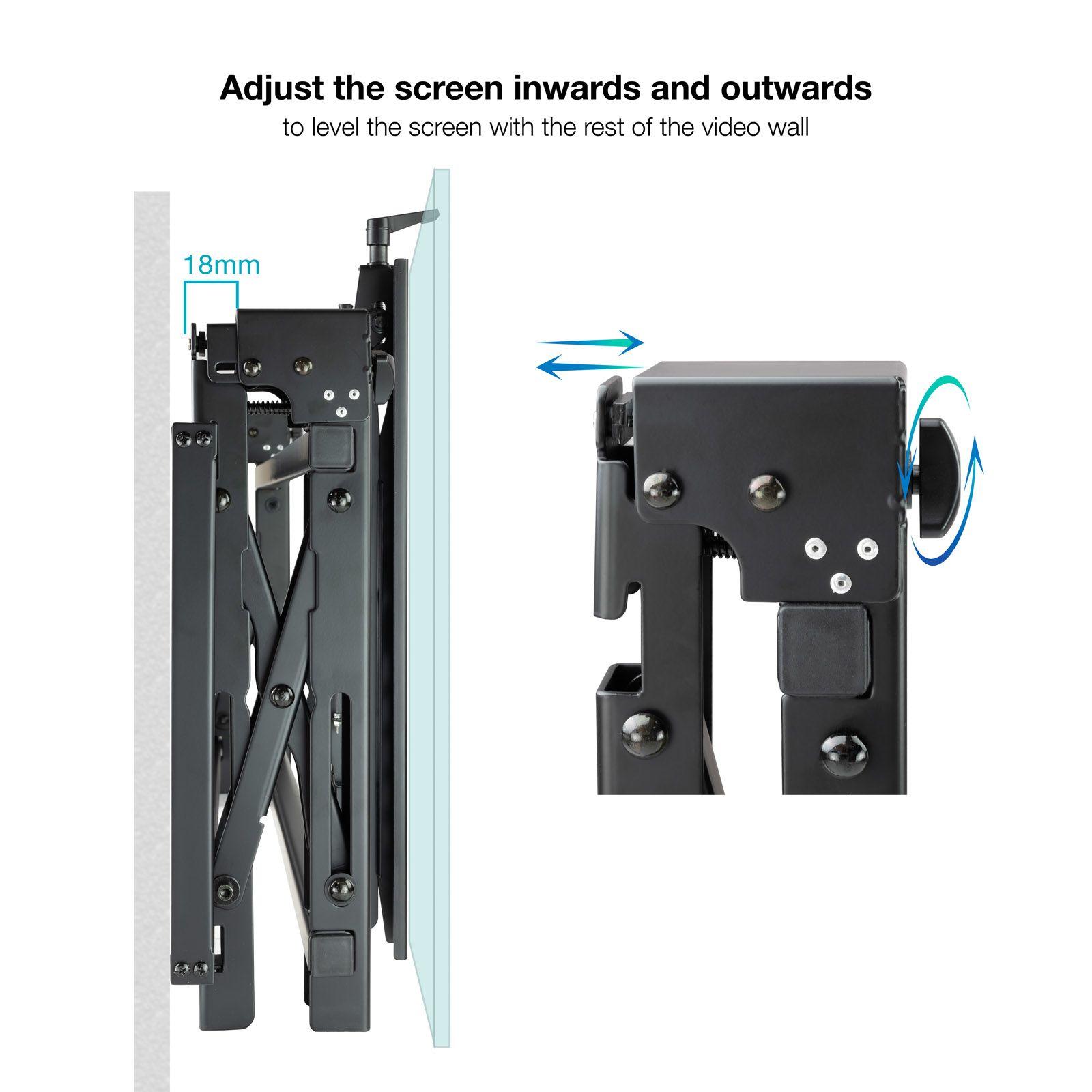 Suporte de Parede para VideoWall TOOQ TQVW5470T (54"-70" - 70 kg - Preto), miniatura 8
