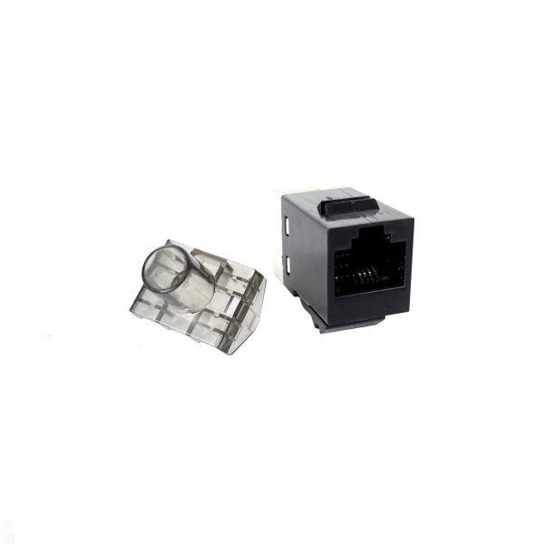 Conector Keystone PHASAK SD 3018 (RJ45 fêmea - Preto) — miniatura 4