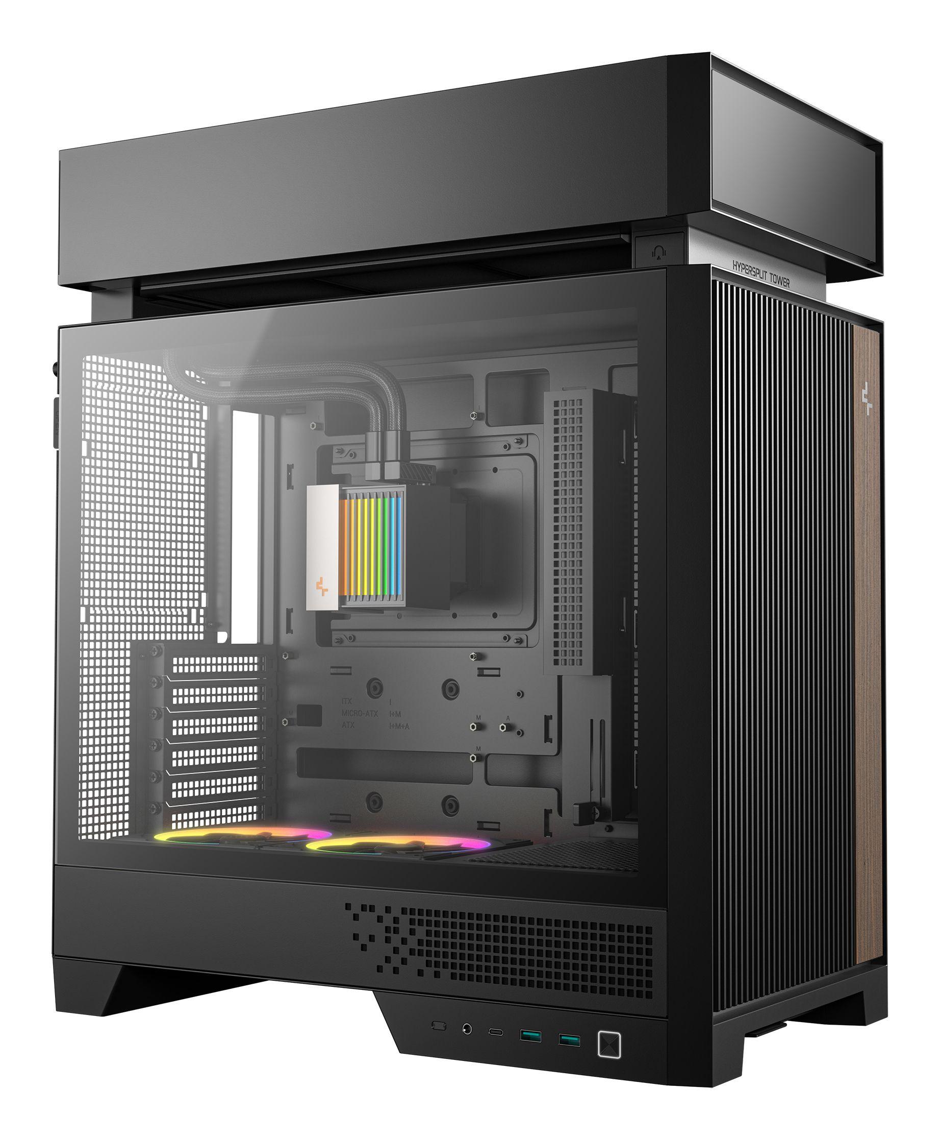 Caixa PC Gaming DEEPCOOL CL6600 (ATX, micro ATX, Mini-ITX - ATX, PS2, SFX, SFX-L - Midi Tower - Preto) — miniatura 2
