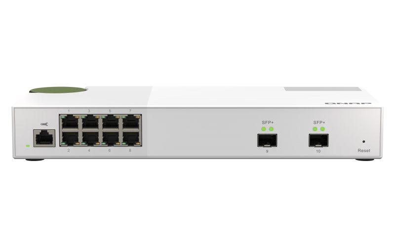 Switch Gerido QNAP QSW-M2108-2S (2.5G Ethernet - 80 Gbit/s - L2 - Cinzento)