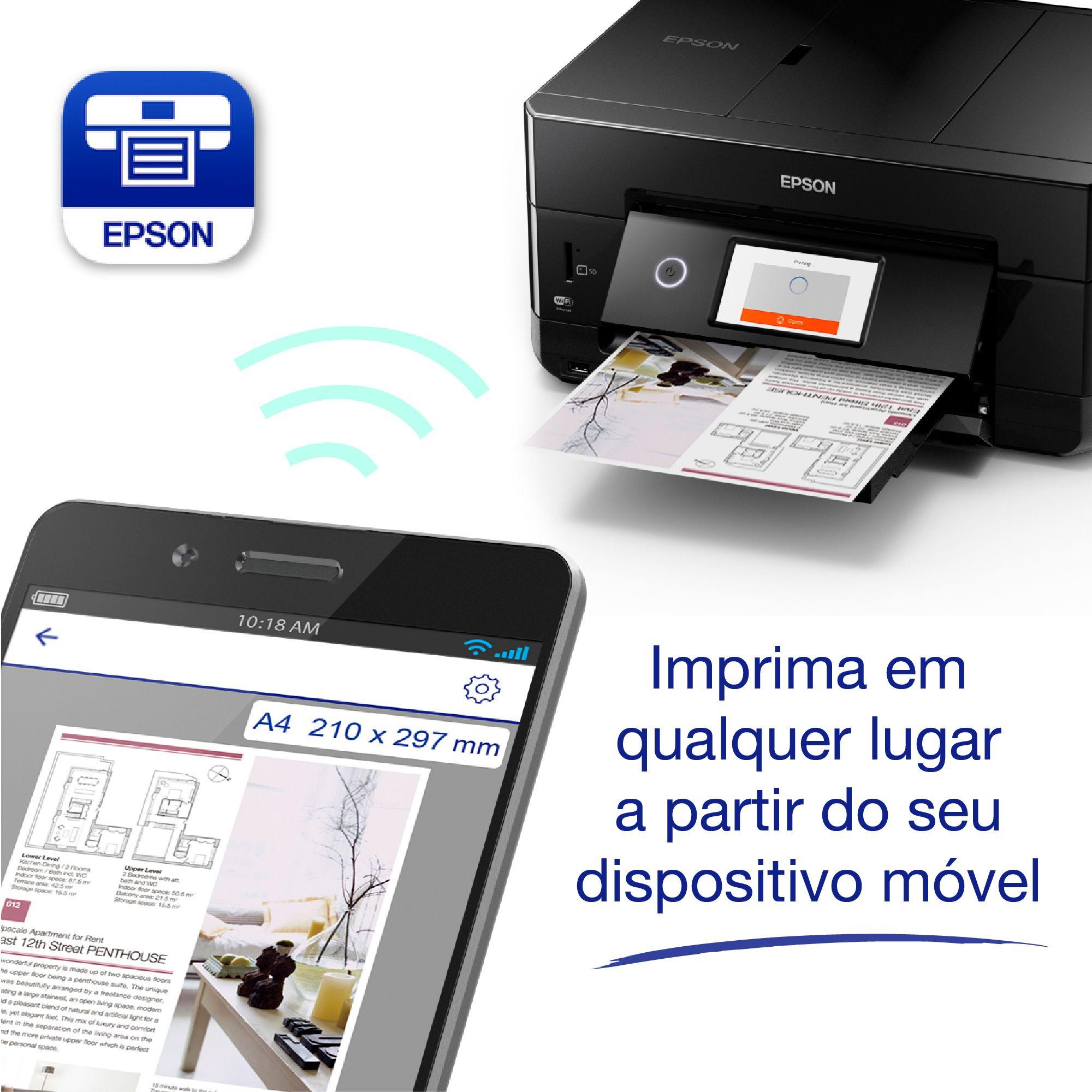 Impressora Multifunções EPSON Expression Premium XP-7100 (A4 - Impressão a cores - 100 folhas - Preto) — miniatura 6