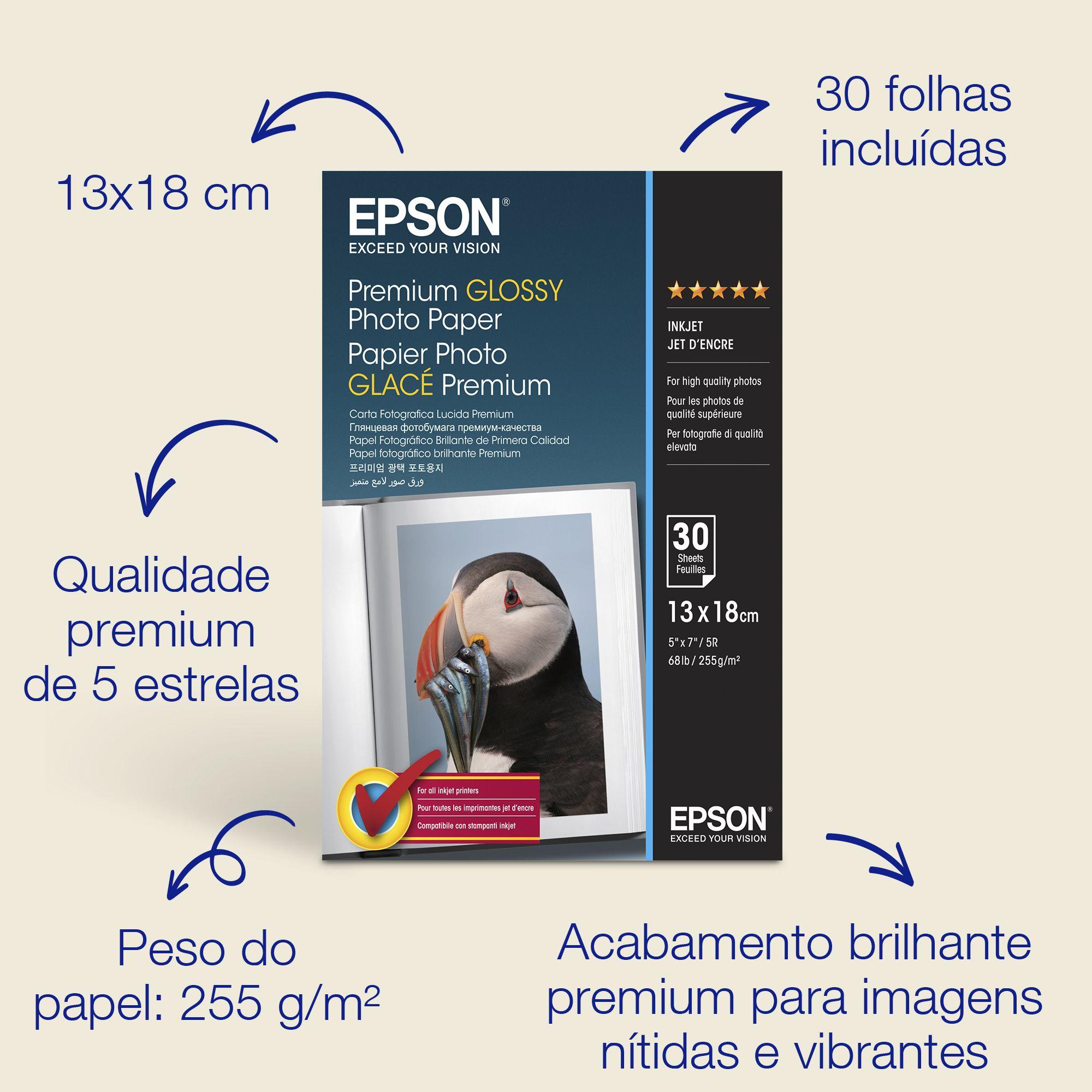 Papel Fotográfico EPSON Premium Glossy Photo (Branco), miniatura 2