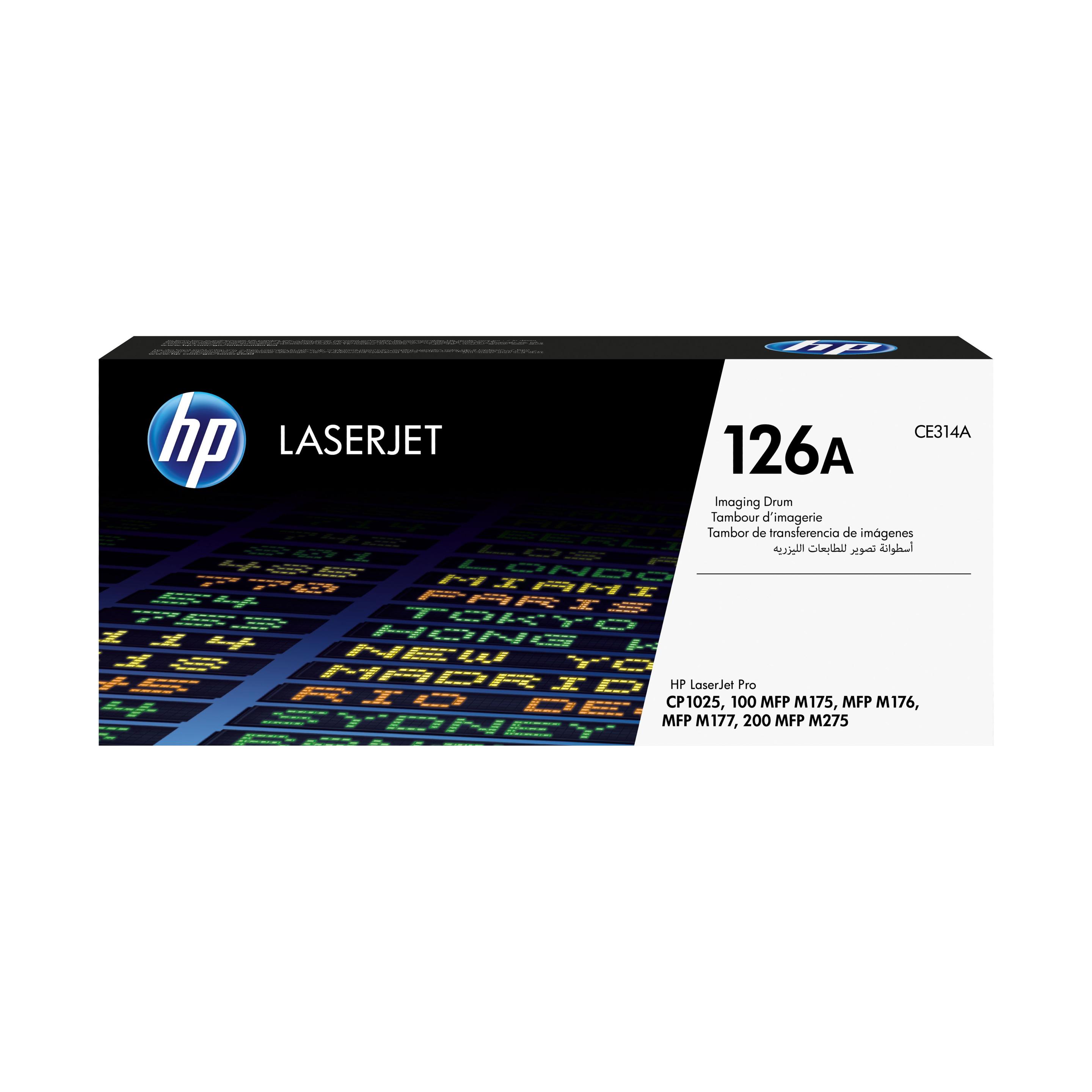 Tambor de Imagem HP 126A CE314A (14000 páginas - HP LaserJet Pro CP1025 - Preto, Ciano, Magenta e Amarelo)