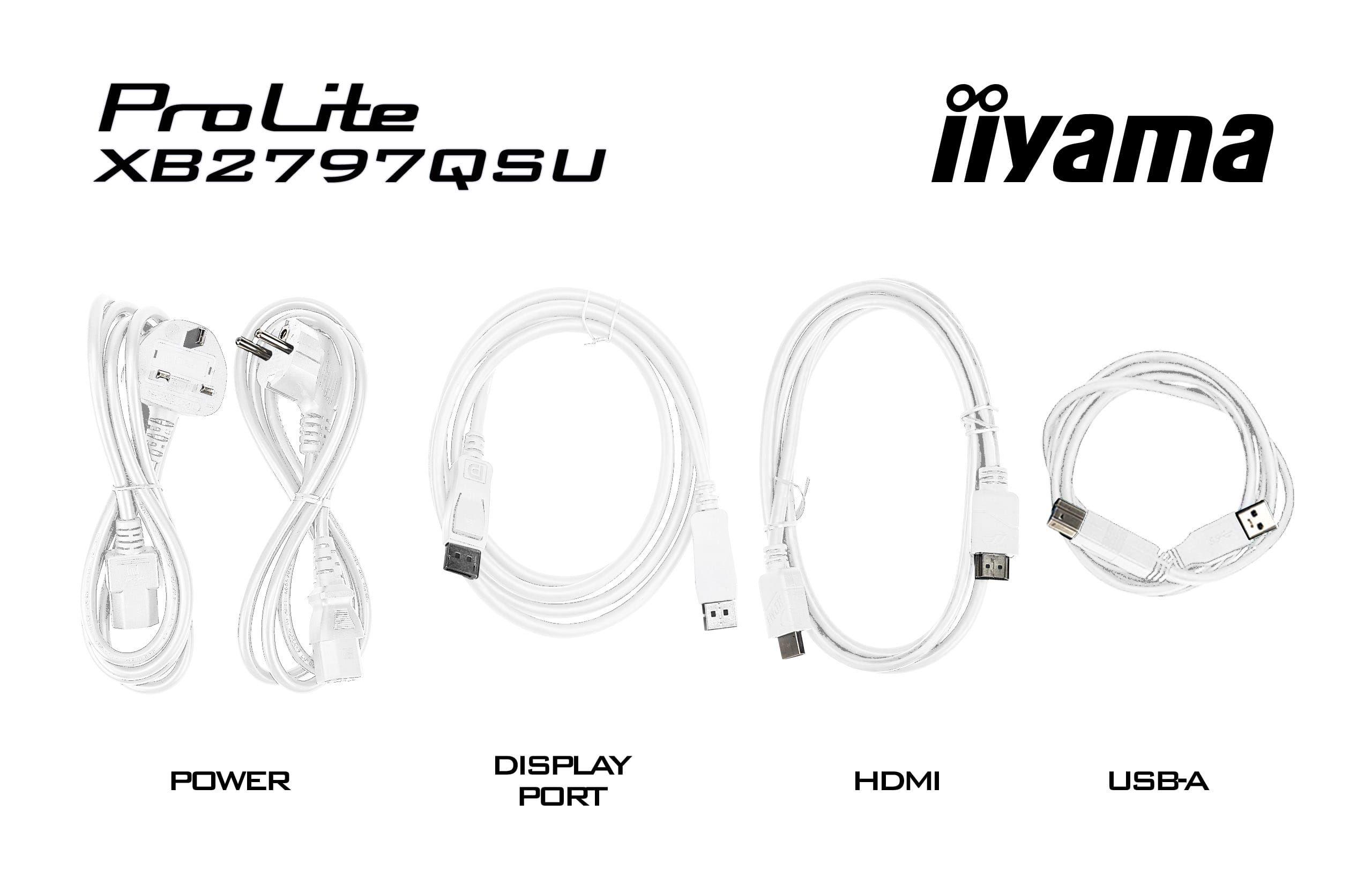 Monitor IIYAMA ProLite XB2797QSU-W1 (27" - IPS - 75 Hz - Branco) — miniatura 18