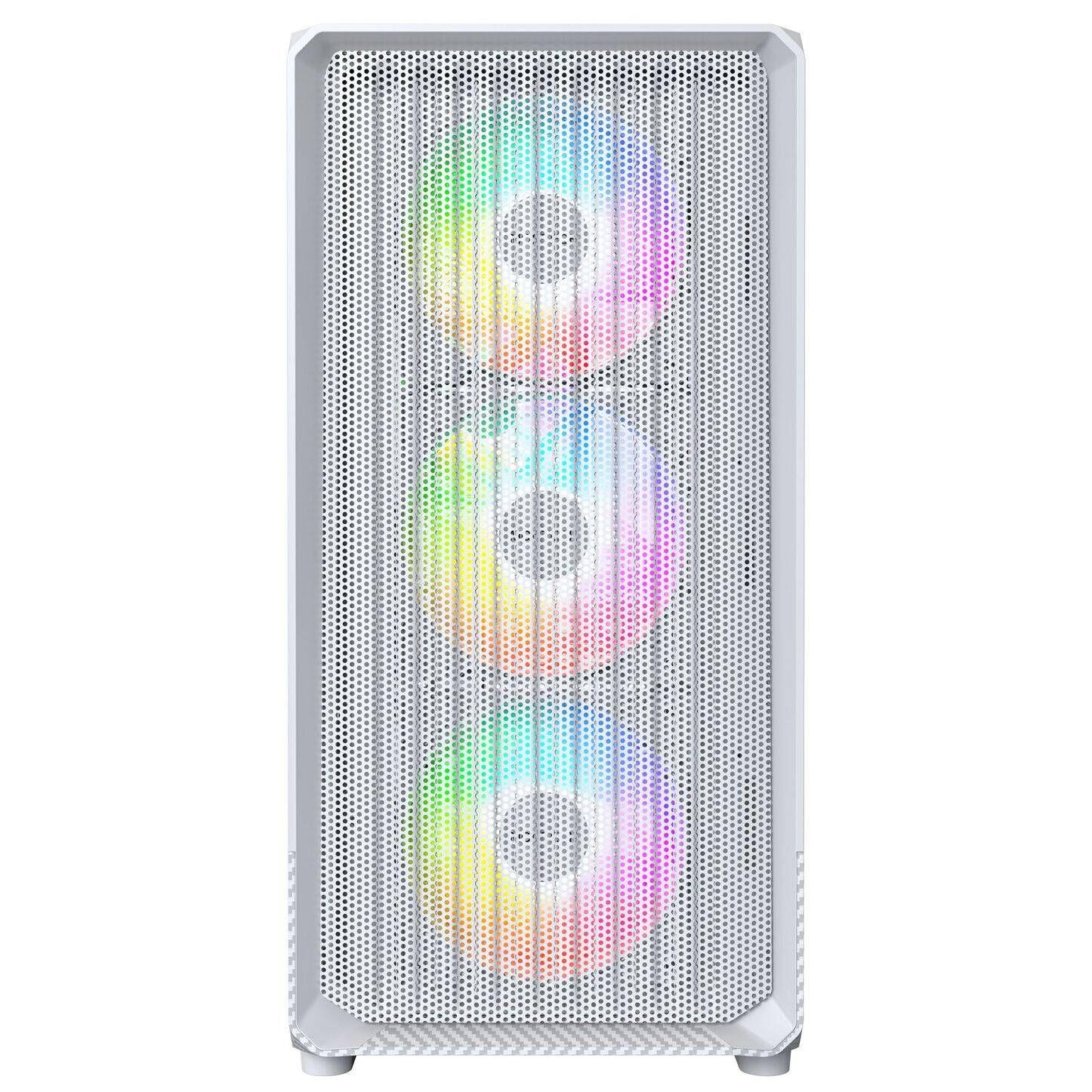 Caixa Micro-ATX MONTECH X5M ARGB (Micro ATX, Mini-ITX - Micro Tower - ARGB multicolor - Branco) — miniatura 2