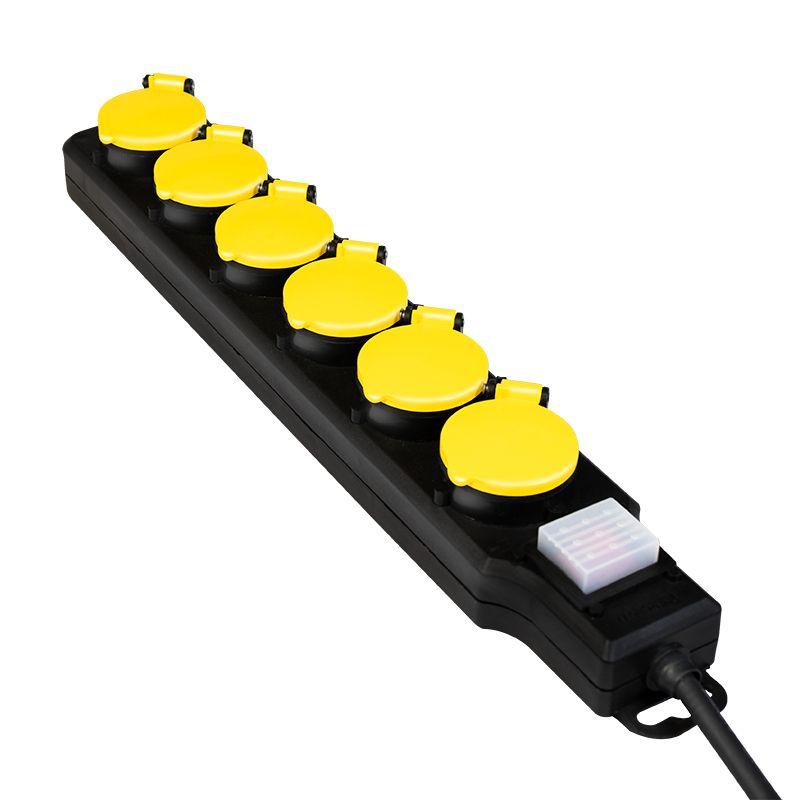 Régua de Tomadas LOGILINK LPS256 (Preto e Amarelo), miniatura 2