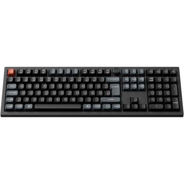Teclado KEYCHRON V6 Ultra 8K (Alemão - Keychron Silk POM Red - 100% - Preto)