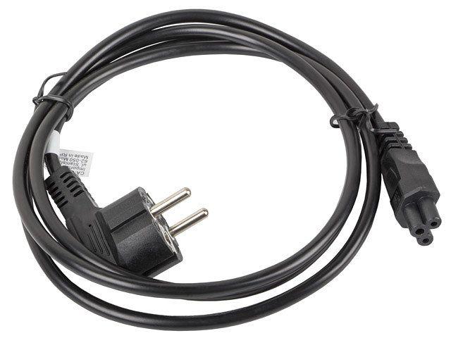 Cabo de Alimentação LANBERG CA-C5CA-11CC-0018-BK (1,8 m - Acoplador IEC C5 fêmea - CEE 7/7 macho - Preto)