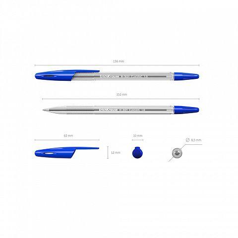 Esferográfica ERICHKRAUSE R-301 Classic Stick 1.0 (Azul, Preto, Vermelho e Verde), miniatura 5