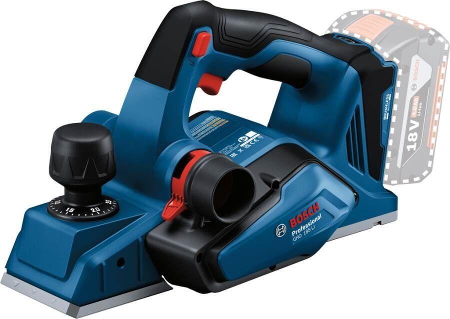 Plaina Elétrica Sem Fios BOSCH Professional GHO 18V-26 (Azul/Preto)