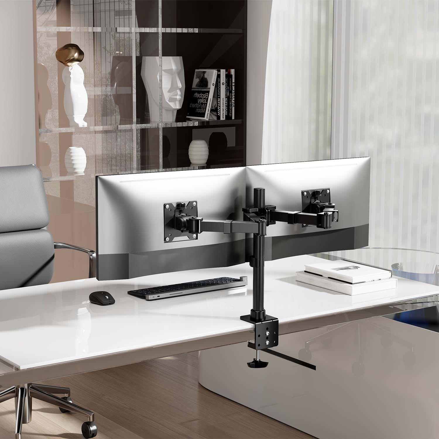Suporte de Mesa para 2 Monitores AISENS DT35TSR-359 (17–35" - 40 kg - Preto), miniatura 4