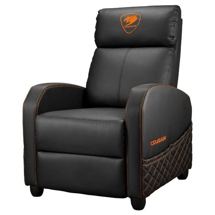 Poltrona Gaming COUGAR Ranger Elite (Couro PVC - Preto/Laranja) — miniatura 3