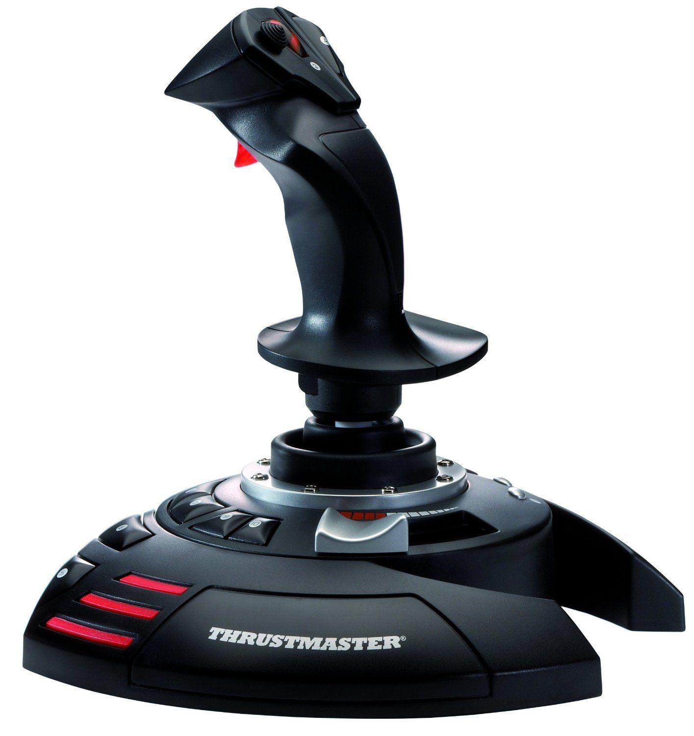 Joystick THRUSTMASTER T.Flight Stick X (PlayStation - Com fios - Preto, Vermelho e Prateado) — miniatura 5
