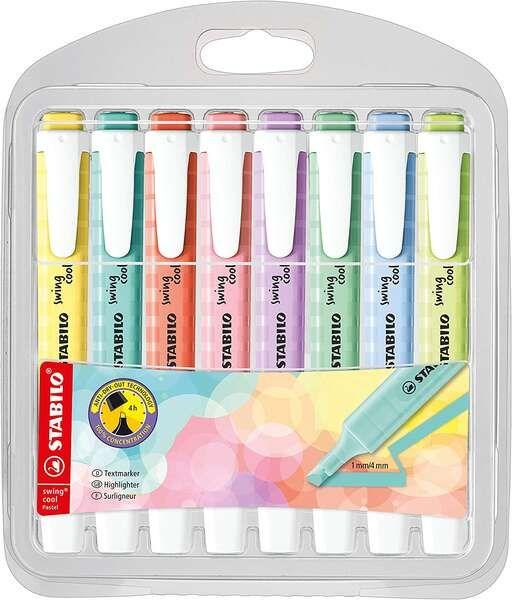 Marcador Fluorescente STABILO Swing Cool Pastel (Várias cores)