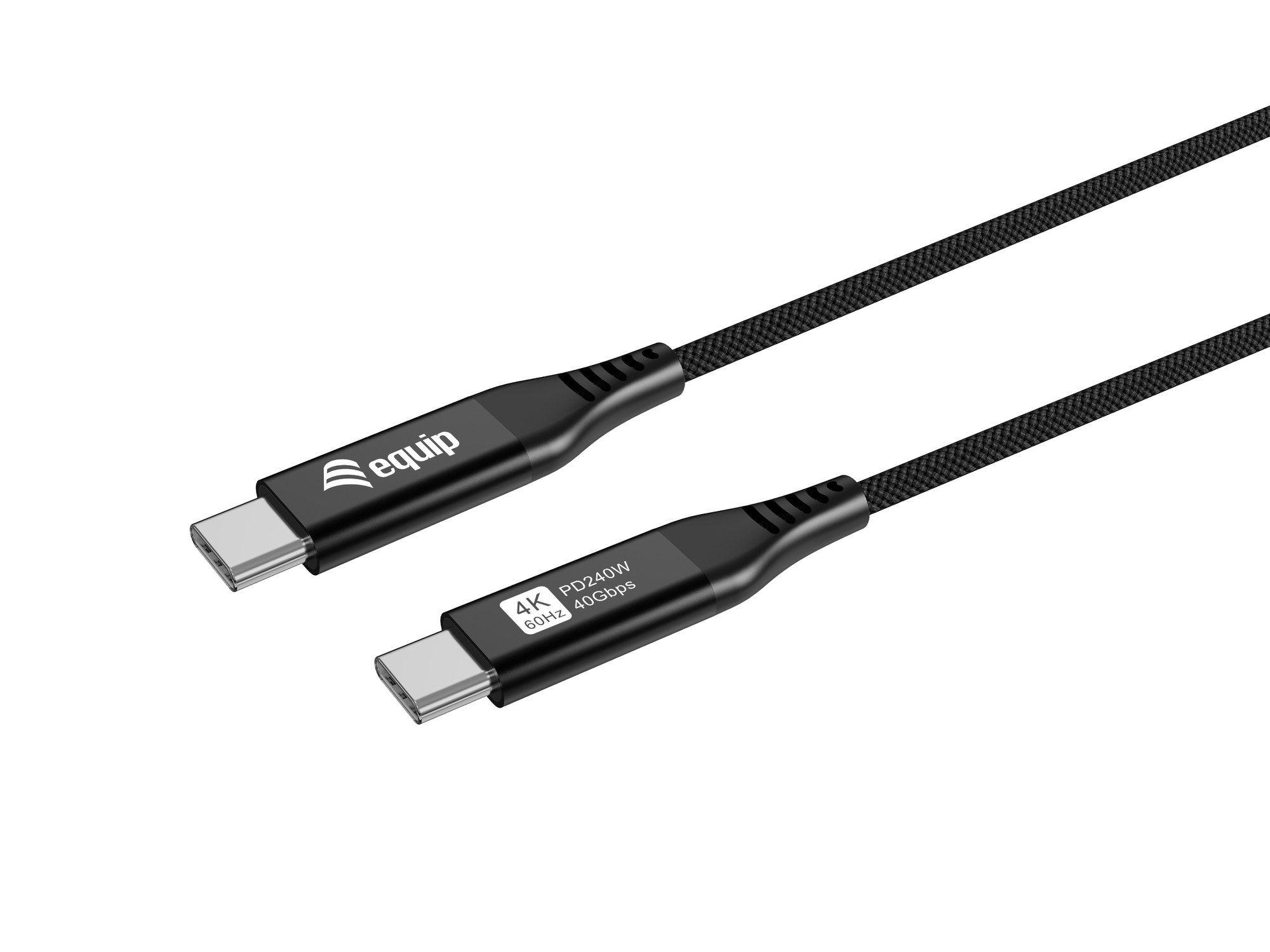 Cabo USB-C EQUIP 128389 (1,2 m - USB-C macho - Preto)
