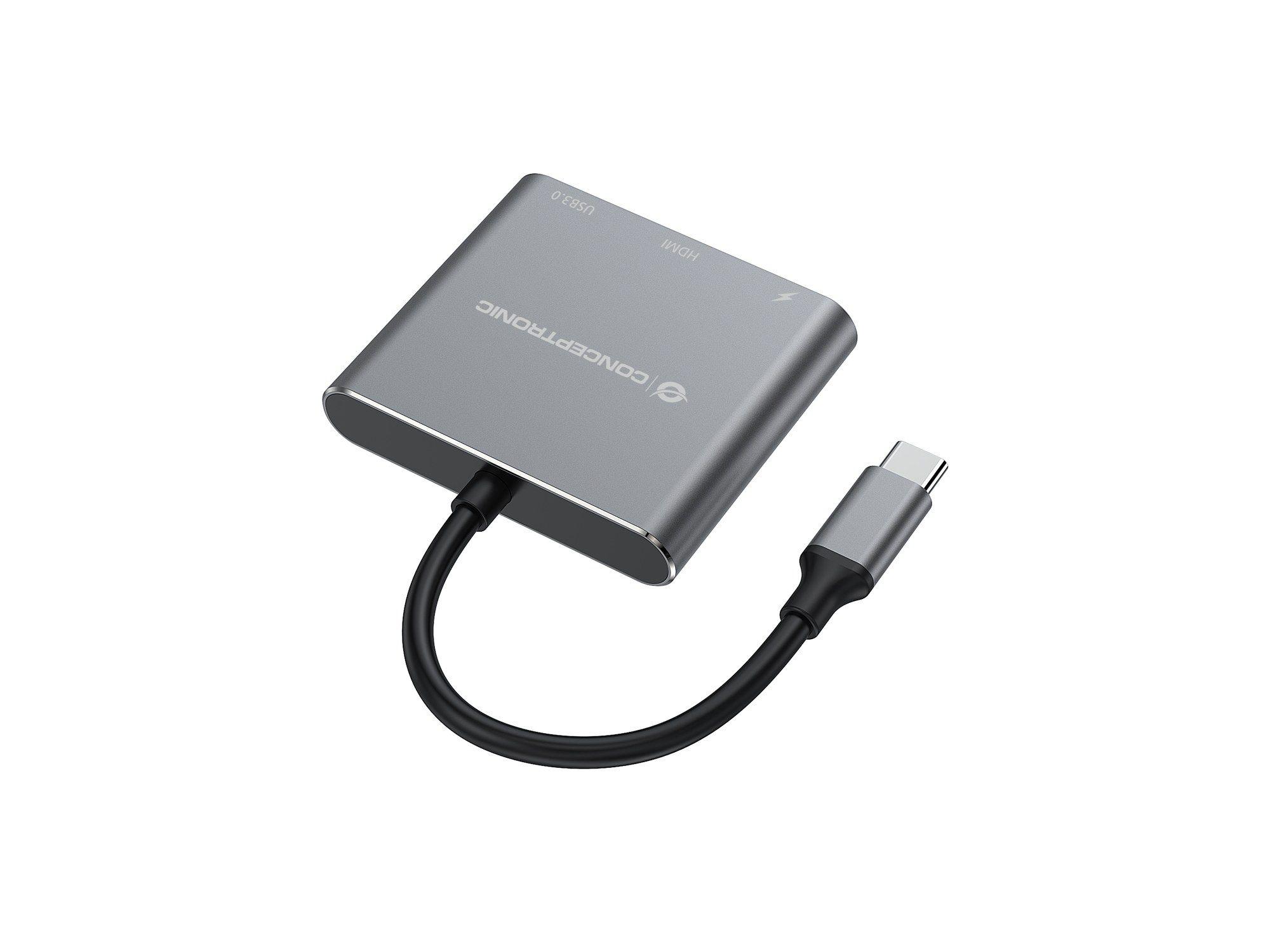 Hub USB-C Multiporta CONCEPTRONIC DONN18G (0,25 m - Windows, macOS e ChromeOS - Cinzento), miniatura 6