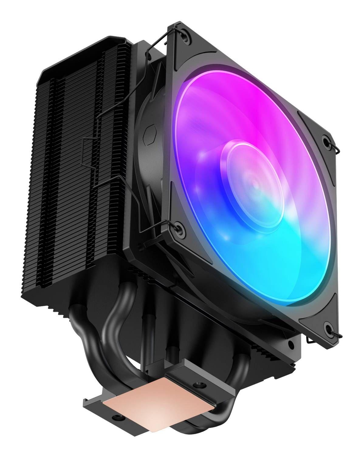 Refrigerador de CPU COOLER MASTER Hyper 212 3DHP Black ARGB (120 mm - 1 ventoinha - 2050 RPM - Preto) — miniatura 5