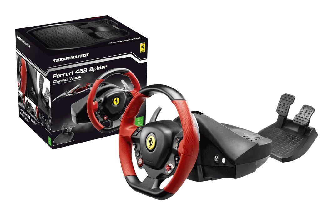 Volante e Pedais THRUSTMASTER Ferrari 458 Spider (Xbox - Com fios - Preto e Vermelho) — miniatura 6