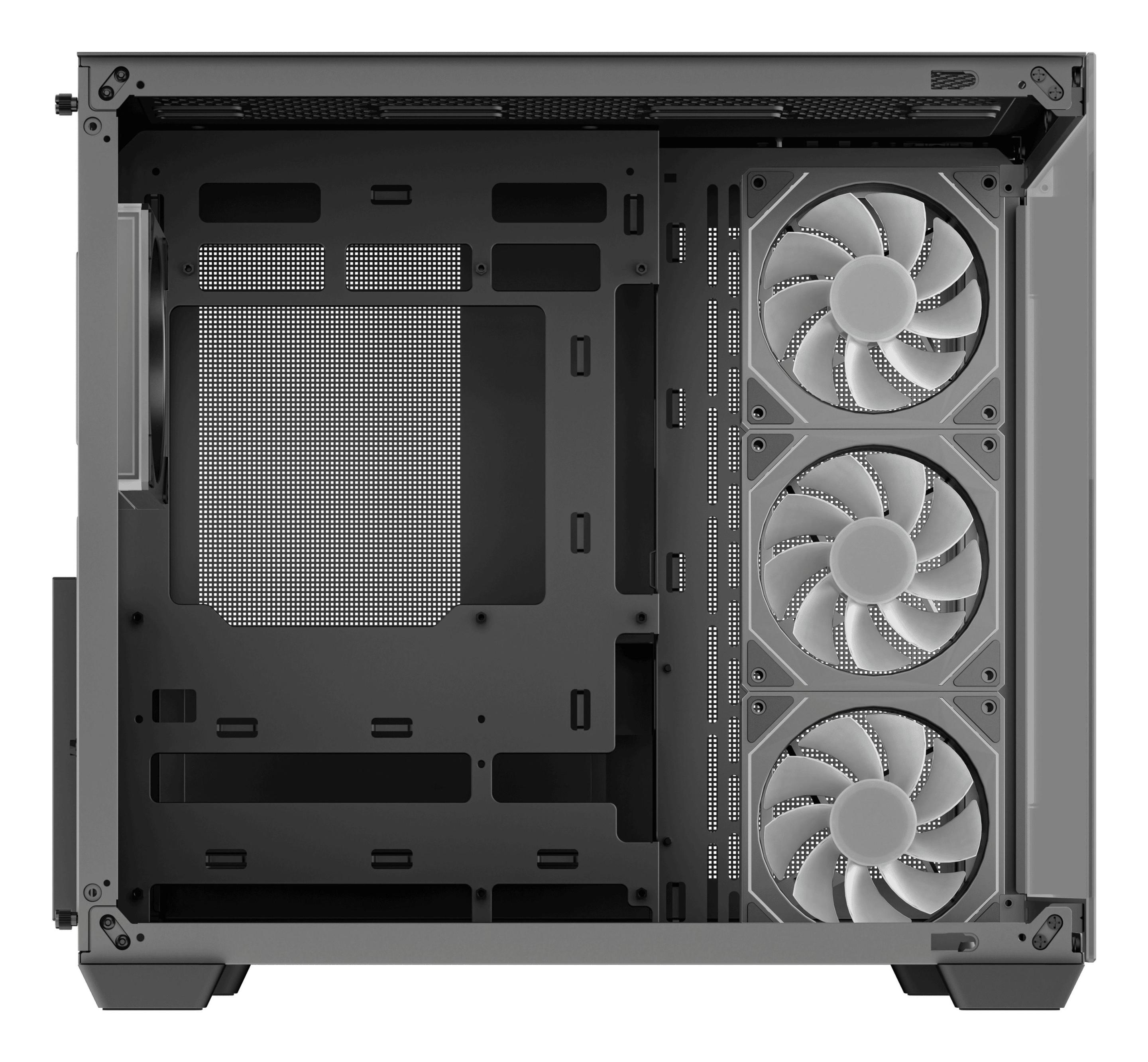 Caixa PC DEEPCOOL CG530 4F (ATX, ITX, micro ATX - ATX e PS2 - Midi Tower - Preto) — miniatura 6
