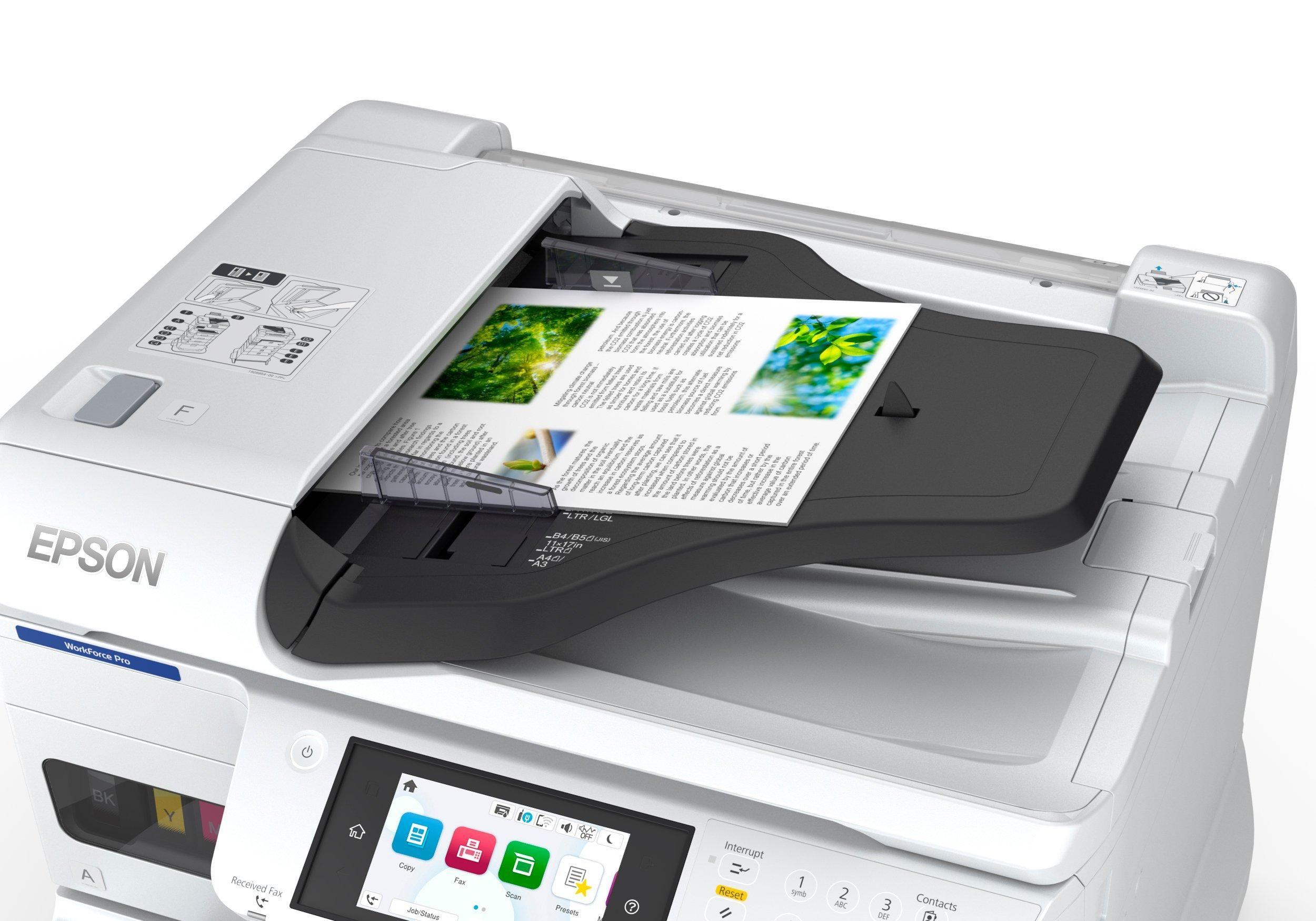 Impressora Multifunções Jato de Tinta EPSON WorkForce Pro EM-C7100DWF (A3 - Impressão a cores - 335 folhas - Branco), miniatura 11