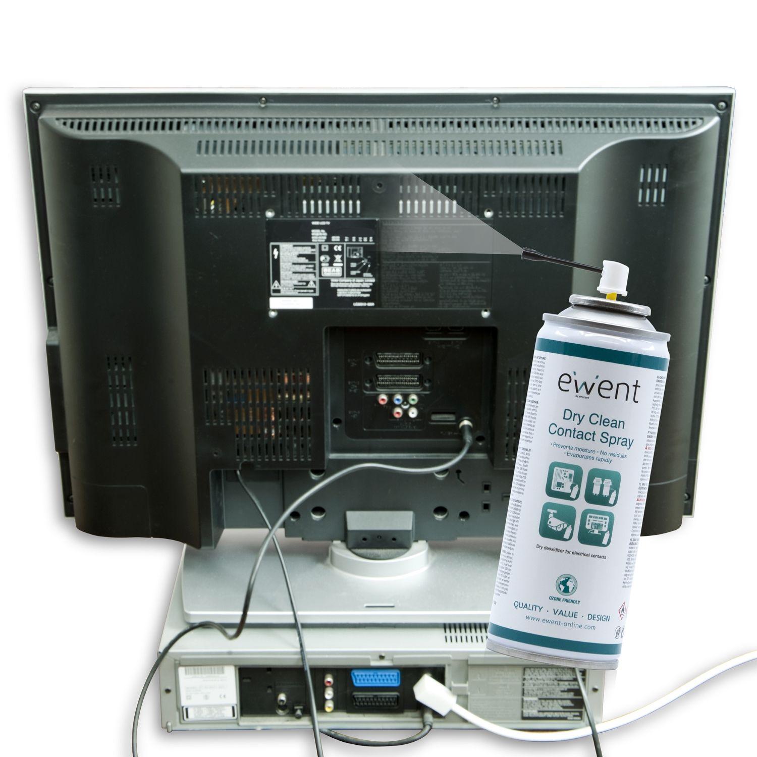 Spray de Limpeza de Contactos EWENT EW5614 (Ecrãs/Plásticos, Universal - Incolor) — miniatura 3