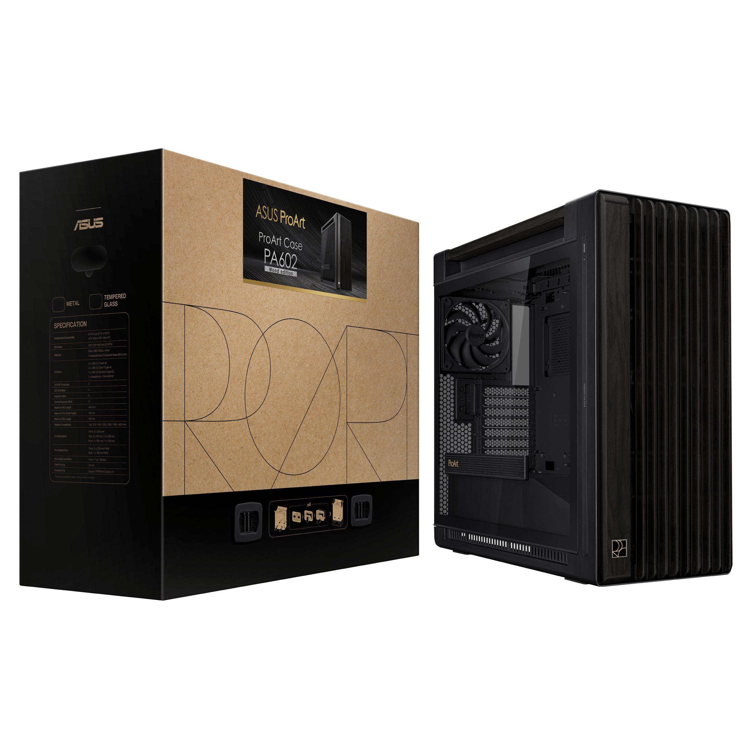 Caixa PC ASUS ProArt PA602 Wood Edition (Midi Tower - Madeira - 19 cm - Preto), miniatura 18