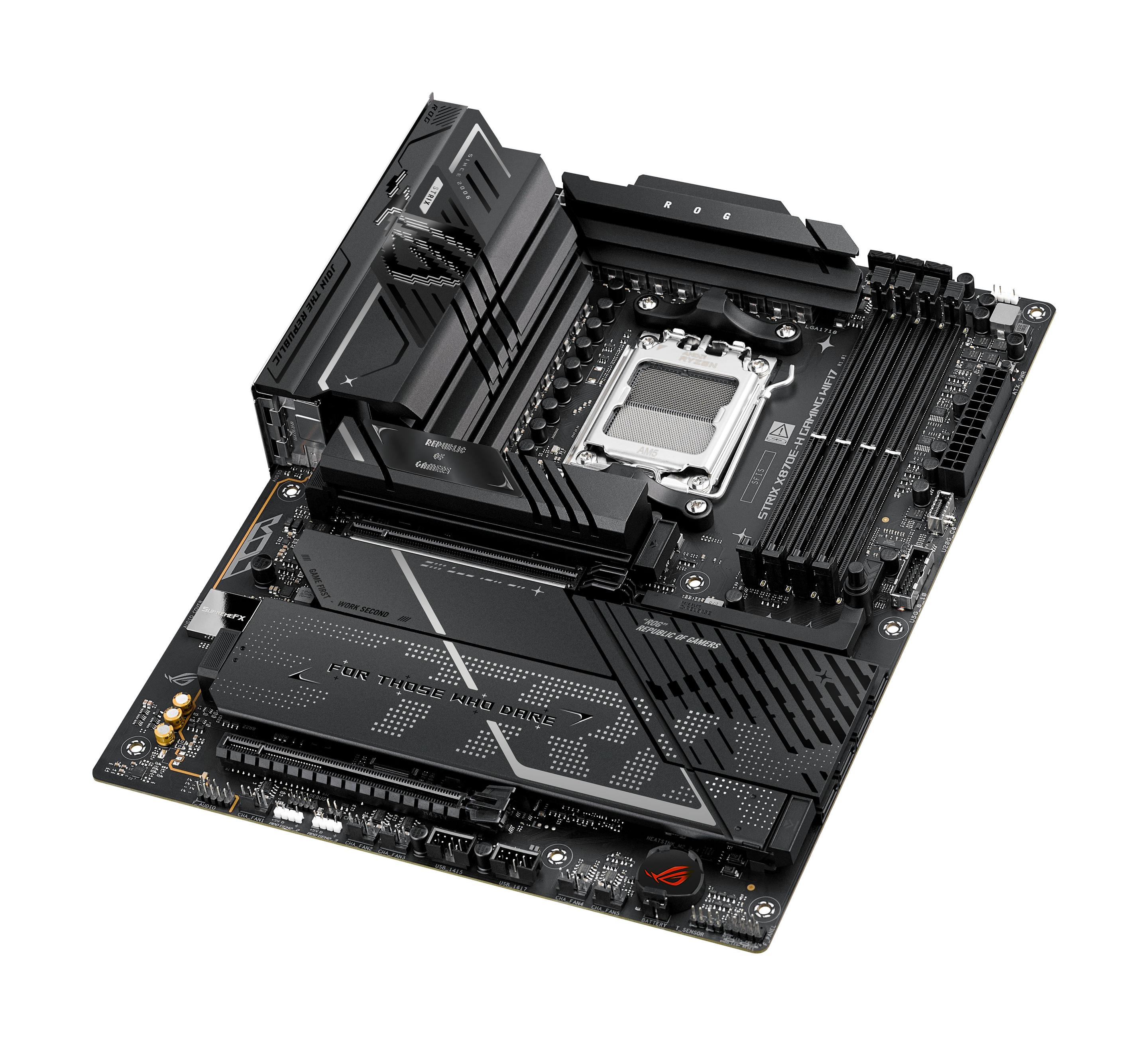 Motherboard ASUS ROG STRIX X870E-H GAMING WIFI7 (AM5 - ATX - Duplo canal - Preto), miniatura 6