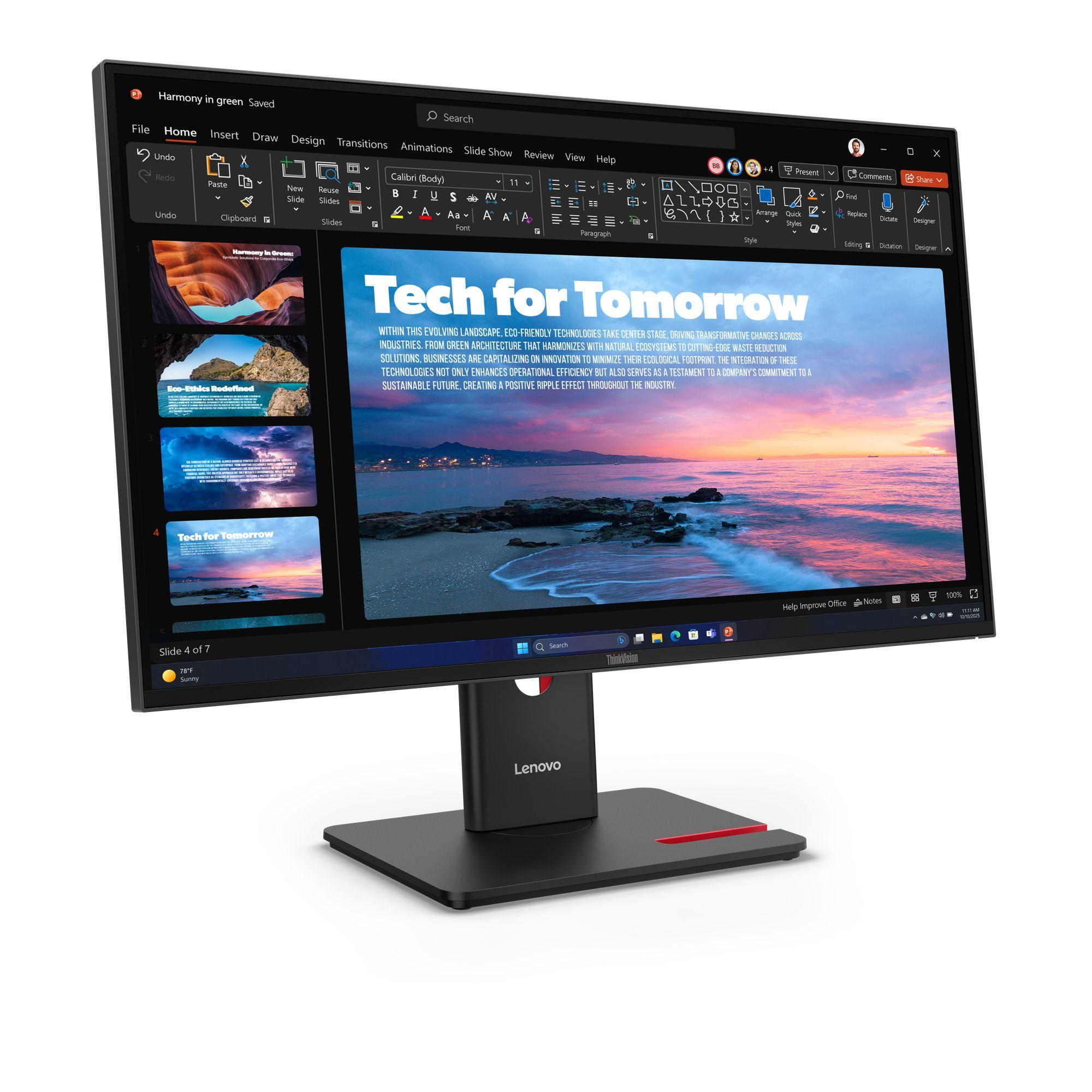 Monitor LENOVO ThinkVision T27QD-40 (27" - IPS - 120 Hz - Preto), miniatura 3