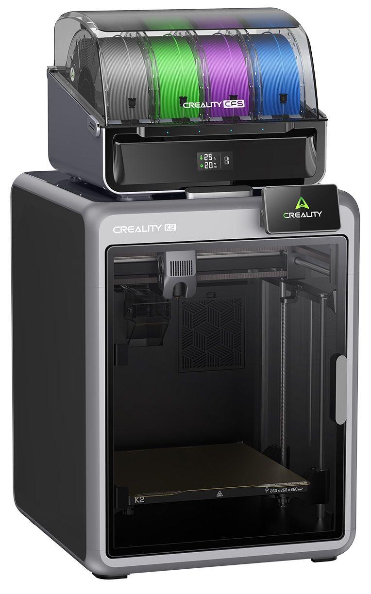 Impressora 3D CREALITY K2 Combo (Sim, 2,4 GHz - ABS, PLA, PLA-CF, PETG, PET - Preto e Cinzento) — miniatura 2