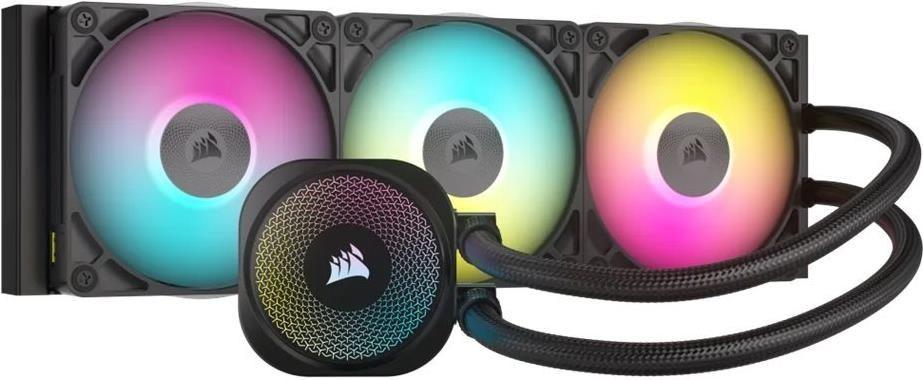 Refrigeração Líquida AIO CPU CORSAIR iCUE LINK TITAN 360 RX RGB (LGA 1700, LGA 1851, AM4, AM5 - 120 mm - 2100 RPM - Preto)