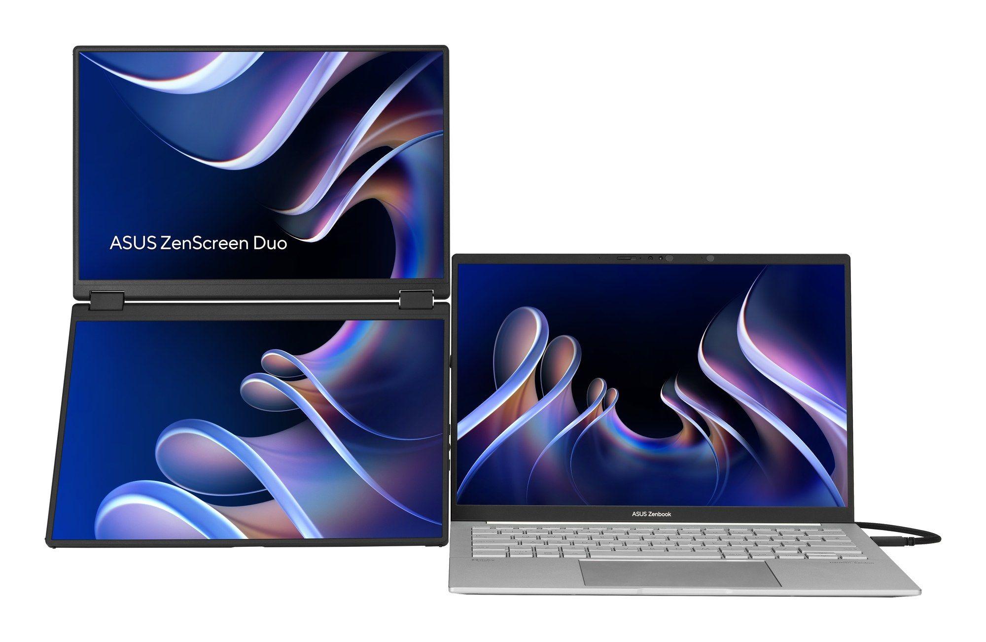 Monitor ASUS ZenScreen Duo MB14FCD (14" - IPS - 60 Hz - Preto) — miniatura 2