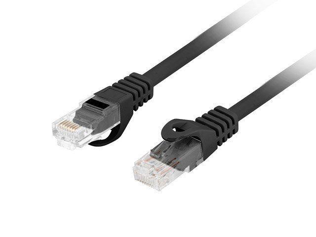 Cabo de Rede RJ45 LANBERG PCU6-10CU-0200-BK (2 m - Cat6 - RJ-45 - Preto)